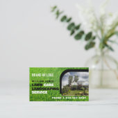 Lawn Care Photo Landscaping Mowing QR Code Visitekaartje (Staand voorkant)