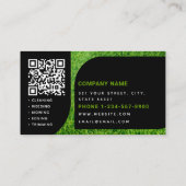 Lawn Care Photo Landscaping Mowing QR Code Visitekaartje (Achterkant)