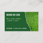 Lawn Care Repair Landscaping Mowing QR Code Visitekaartje (Voorkant)