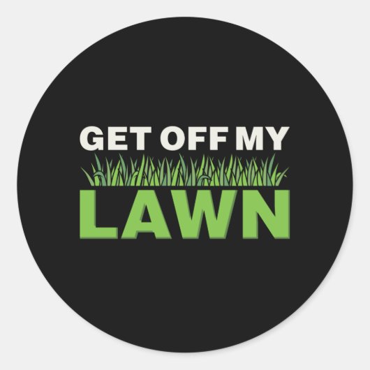 Lawn Care Ronde Sticker (Voorkant)