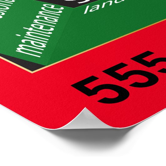 Lawn Care Service Amadeus New Geometric Cube Cool Poster (Hoek)