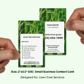 Lawn Care Service Green White Call Today Visitekaartje