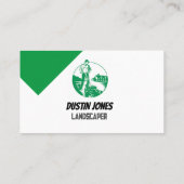 Lawn Care Service Landscaper Visitekaartje (Achterkant)