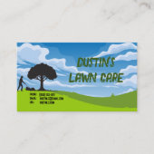 Lawn Care Service Landscaper Visitekaartje (Voorkant)