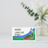 Lawn Care Service Landscaper Visitekaartje (Staand voorkant)