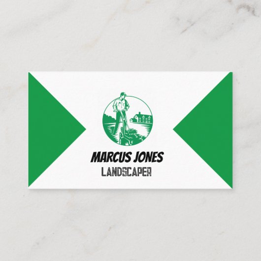 Lawn Care Service Landscaper Visitekaartje (Achterkant)