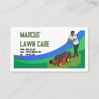 Lawn Care Service Landscaper Visitekaartje