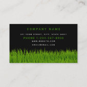 Lawn Care Service Landscaping Mowing Business Logo Visitekaartje (Achterkant)