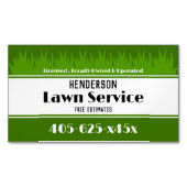 Lawn Care-service Magnetisch Visitekaartje (Voorkant)
