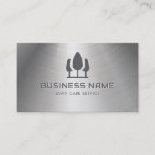 Lawn Care Service Metaal Visitekaartje (Voorkant)