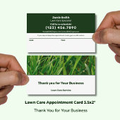 Lawn Care Service Modern Combo Thank You & Afsprakenkaartje