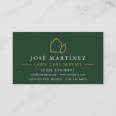 Lawn Care Service Professional Visitekaartje (Voorkant)