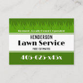 Lawn Care-service Visitekaartje (Voorkant)