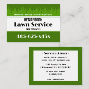 Lawn Care-service Visitekaartje