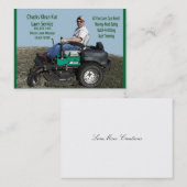 Lawn Care-service Visitekaartje (Voorkant / Achterkant)