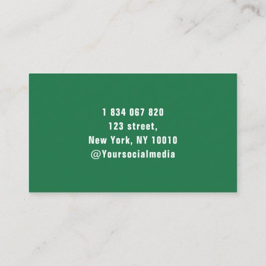 Lawn Care Services Logo Green Visitekaartje (Achterkant)