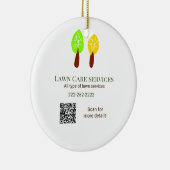 Lawn Care Services Voeg naam of code website e-mai Keramisch Ornament (Rechts)