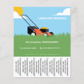 Lawn Care Tear Off Strips Flyer (Voorkant)