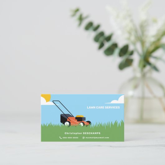 Lawn Care Visitekaartje (Staand voorkant)
