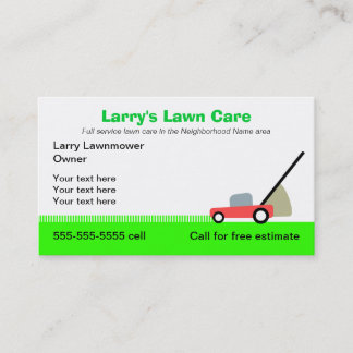 Lawn Care Visitekaartje