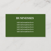 Lawn care visitekaartje (Achterkant)