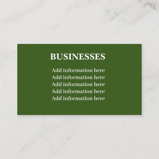 Lawn care visitekaartje (Achterkant)