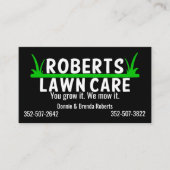Lawn Care Visitekaartje (Voorkant)