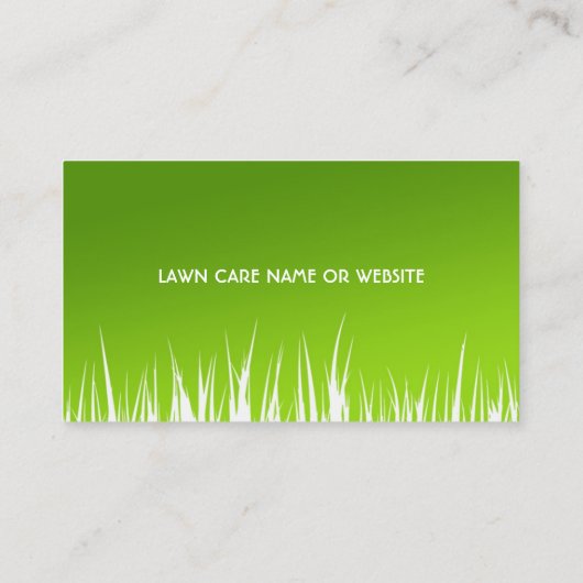 Lawn Care Visitekaartjes (Achterkant)