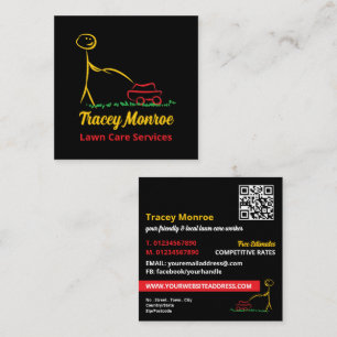 Lawn Care Worker, Lawn Care Services Vierkante Visitekaartje