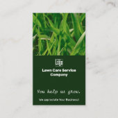 Lawn Care You Help Us Grow Appreciation Visitekaartje (Voorkant)