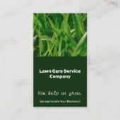 Lawn Care You Help Us Grow Thank You Visitekaartje (Voorkant)