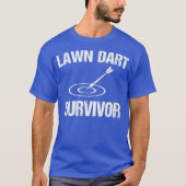 Lawn Dart Survivor Funny Lawn Darts T-shirt (Voorkant)
