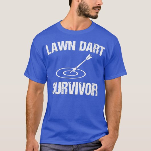 Lawn Dart Survivor Funny Lawn Darts T-shirt (Voorkant)