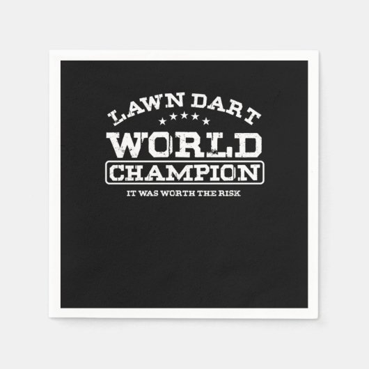 Lawn Dart World Champion Dart Sports Game Gift Servet (Voorkant)
