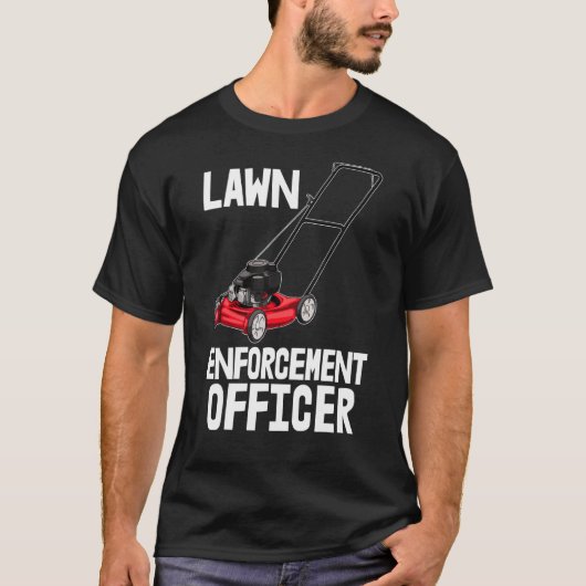 Lawn Enforcement Kantoor Lawn Workers T - shirts V (Voorkant)
