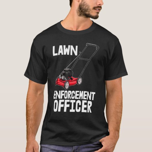 Lawn Enforcement Kantoor Lawn Workers T - shirts V (Voorkant)