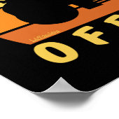 LAWN EnFORCEMENT OFFICER grappige tuiniercadeau Poster (Hoek)