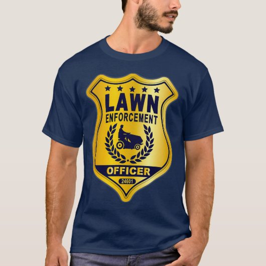 Lawn Enforcement Officer Landscape Gardener T-shirt (Voorkant)