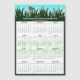 Lawn & Garden Maintenance Magnetic 2026 Calendar