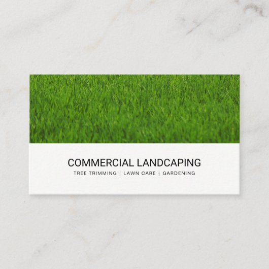 Lawn Grass | Gardening | Landscaping Visitekaartje (Voorkant)