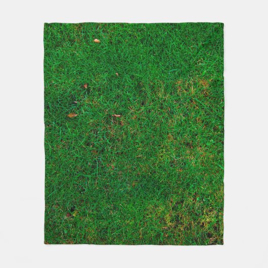 Lawn grass meadow texture yard fleece deken (Voorkant)