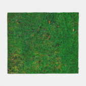 Lawn grass meadow texture yard fleece deken (Voorkant (Horizontaal))