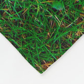 Lawn grass meadow texture yard fleece deken (Hoek)
