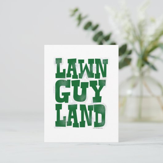Lawn Guy Land Briefkaart (Staand voorkant)