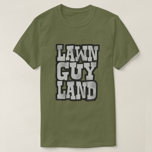 Lawn Guy Land Epic, het motto van Long Island T-shirt (Design voorkant)