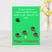 Lawn kommen, korte mat kommen kerstkaart kaart (Gele Bloem)