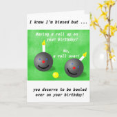 Lawn kommen, korte mat kommen verjaardagskaart kaart (Gele Bloem)