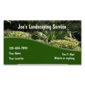 Lawn Landscaping Design Visitekaartje Magnet Magnetisch Visitekaartje (Voorkant)
