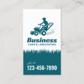 Lawn & Landscaping Service Rijdende grasmaaier Visitekaartje (Voorkant)