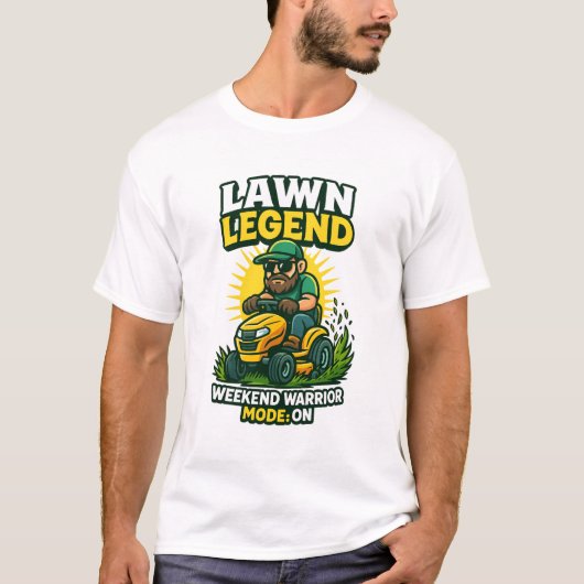 Lawn Legend – Weekend Warrior Mode: ON T-shirt (Voorkant)